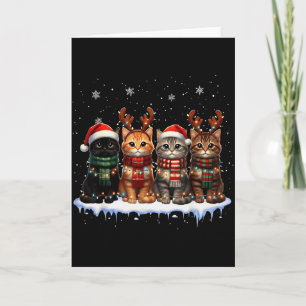 Xmas Cat Meowy Christmas Cute For Men Woman Kid Ca Card