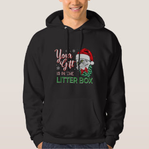 Xmas Christmas Cat Tee Your Gift Is In The Litter 