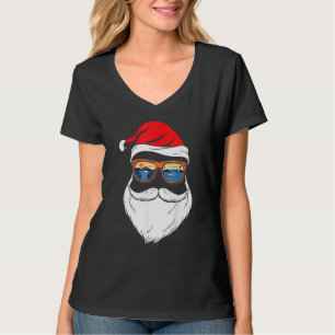 Xmas Christmas In July Summer Santa T-Shirt