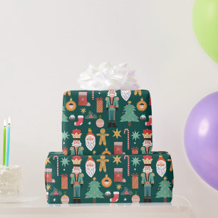 Xmas Cookie Colored Noel Christmas Wrapping Paper