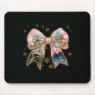 Xmas Coquette Bow Jesus Christian Bible Verse Nati Mouse Mat