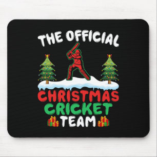 Xmas Cricket Player Coach - Funny Cricket Lover Ch Mouse Mat