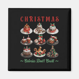 Xmas Cupcakes Christmas Calories Don’t Count Healt Magnet
