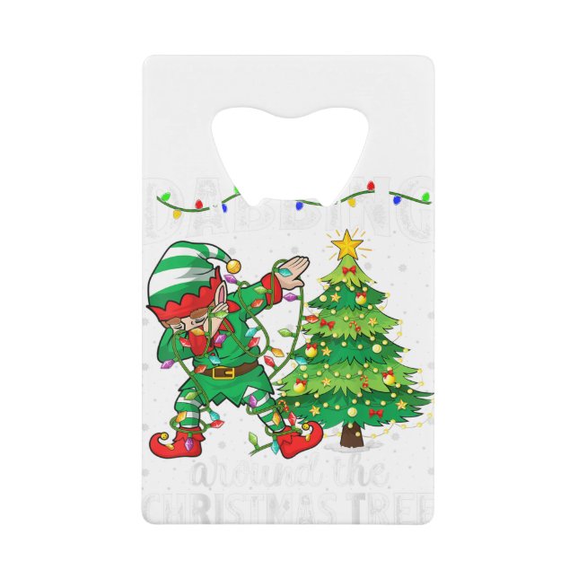 Xmas Dab Elf Dabbing Around The Christmas Tree (Front)
