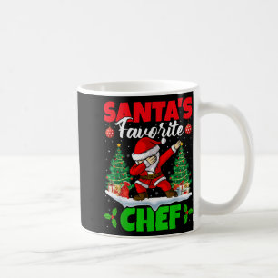Xmas Dabbing Santas Favorite Chef Christmas  Coffee Mug