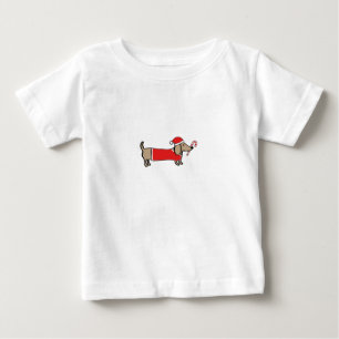 Xmas dachshund baby T-Shirt