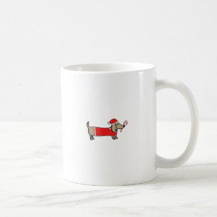 Xmas dachshund coffee mug