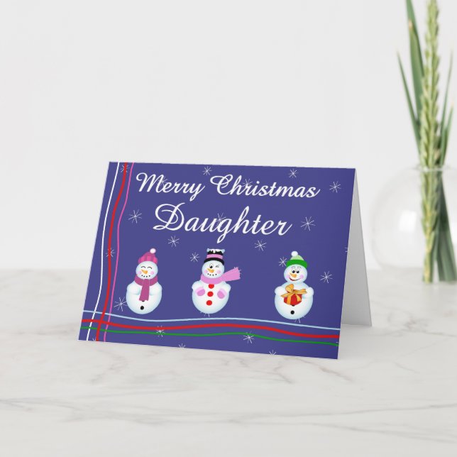 Xmas daughter holiday card (Front)