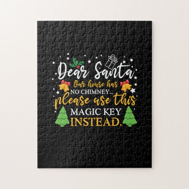 Xmas Dear Santa Magic Key Jigsaw Puzzle (Vertical)