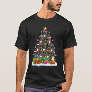 Xmas Decoration Santa French Bulldog Christmas Tre T-Shirt