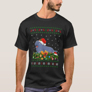 Xmas Decoration Ugly Santa Elephant Seal Christmas T-Shirt