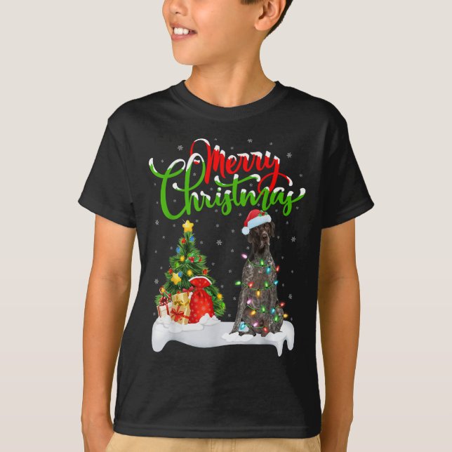 Xmas Decorations German Shorthaired Pointer Dog Ch T-Shirt (Front)