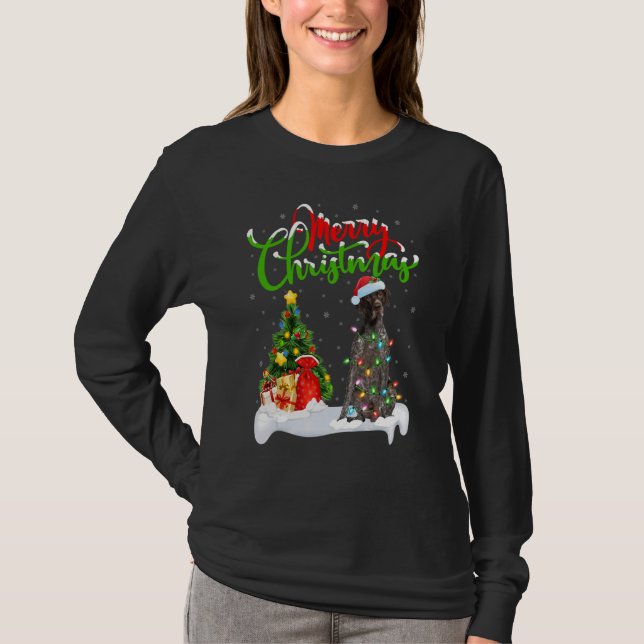 Xmas Decorations German Shorthaired Pointer Dog Ch T-Shirt (Front)