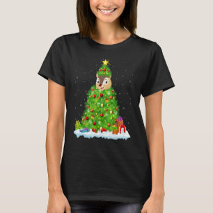 Xmas Decorations Lights Santa Chipmunk Christmas T T-Shirt