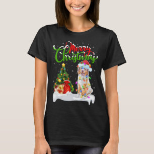 Xmas Decorations Santa Australian Shepherd Dog Chr T-Shirt