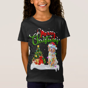 Xmas Decorations Santa Australian Shepherd Dog Chr T-Shirt