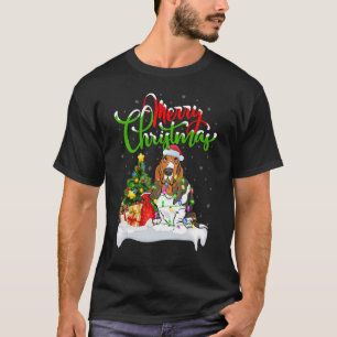 Xmas Decorations Santa Basset Hound Dog Christmas T-Shirt