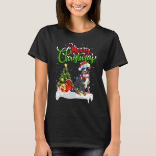 Xmas Decorations Santa Bernese Mountain Dog Christ T-Shirt
