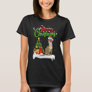 Xmas Decorations Santa Bloodhound Dog Christmas T-Shirt