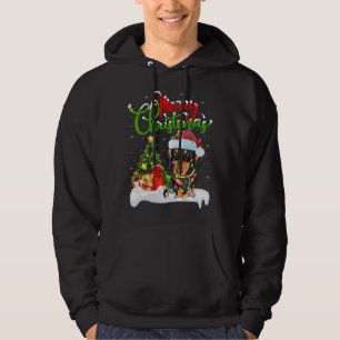 Xmas Decorations Santa Dachshund Dog Christmas Hoodie