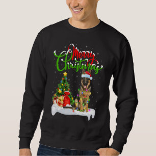 Xmas Decorations Santa German Shepherd Dog Christm Sweatshirt
