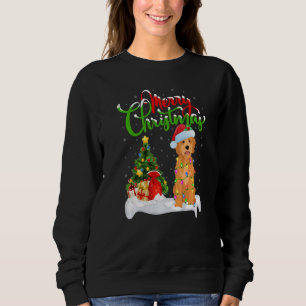 Xmas Decorations Santa Goldendoodle Dog Christmas Sweatshirt