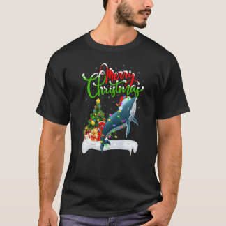 Xmas Decorations Santa Humpback Whale Christmas Pr T-Shirt