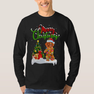 Xmas Decorations Santa Toy Poodle Dog Christmas T-Shirt
