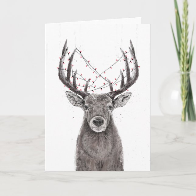 Xmas deer card (Front)