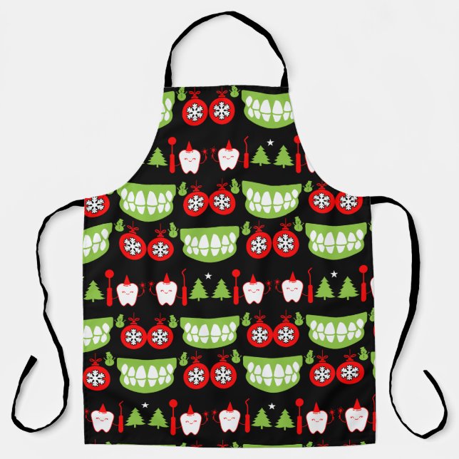 Xmas Dental Doctor Gifts Apron (Front)
