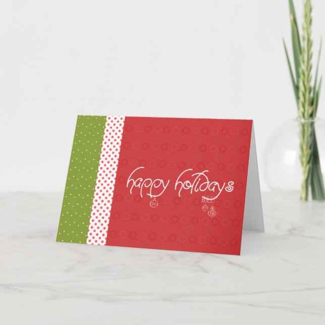 Xmas Dots Holiday Card (Front)