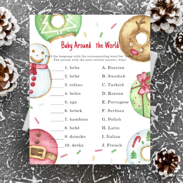 Xmas doughnuts - Baby around the world game (Creator Uploaded)