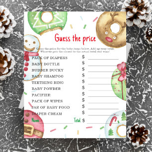 Xmas doughnuts - Party games   Price Guess Game