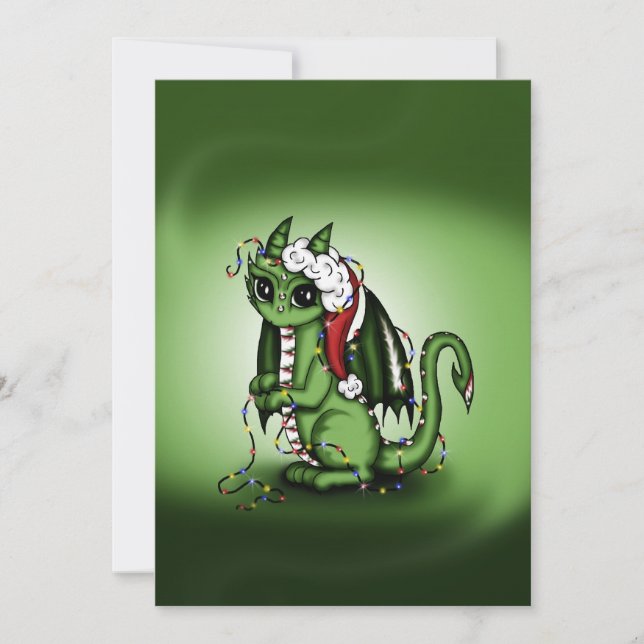 Xmas Dragon Holiday Card (Front)