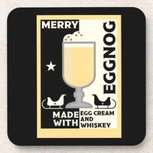 Xmas Eggnog Punch Coaster