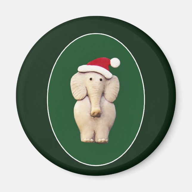 Xmas Elephant Magnet (Front)