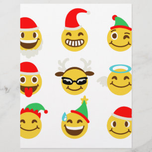 xmas emoji happy faces