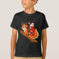 Xmas Family Matching Funny Santa Riding Squirrel C