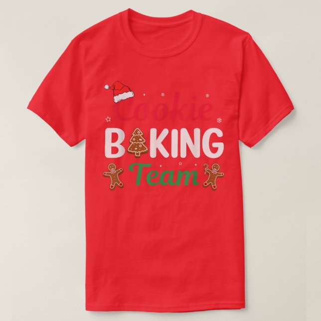 Xmas Family Matching Group Cookie Baking Team Chri T-Shirt (Design Front)