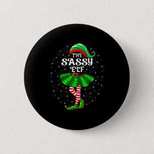 Xmas Family Matching Women Girls Mom The Sy Elf Ch 6 Cm Round Badge