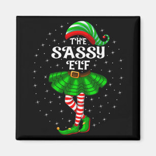 Xmas Family Matching Women Girls Mom The Sy Elf Ch Magnet