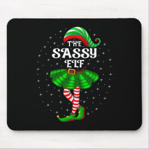Xmas Family Matching Women Girls Mom The Sy Elf Ch Mouse Mat