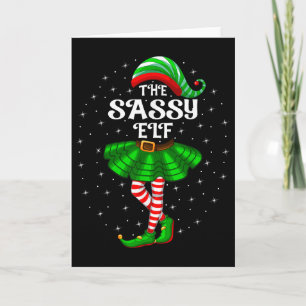 Xmas Family Matching Women Girls Mum The Sy Elf Ch Card