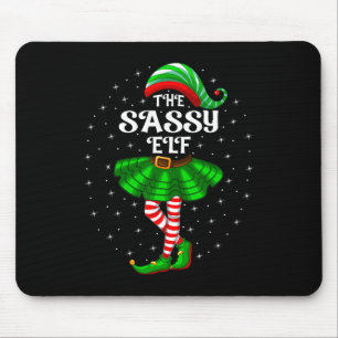 Xmas Family Matching Women Girls Mum The Sy Elf Ch Mouse Mat