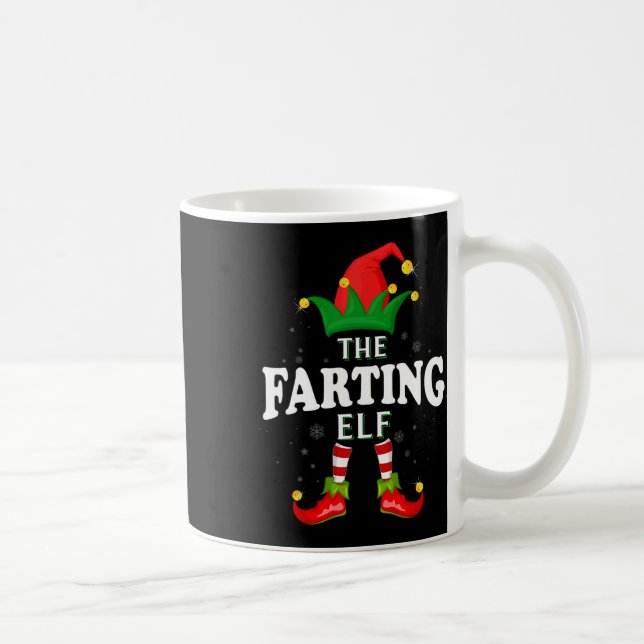 Xmas Farting Elf Family Matching Christmas Pajama  Coffee Mug (Right)