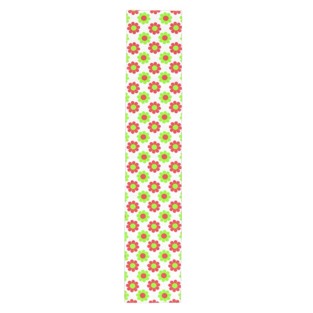 Xmas Flower Power Medium Table Runner (Front)