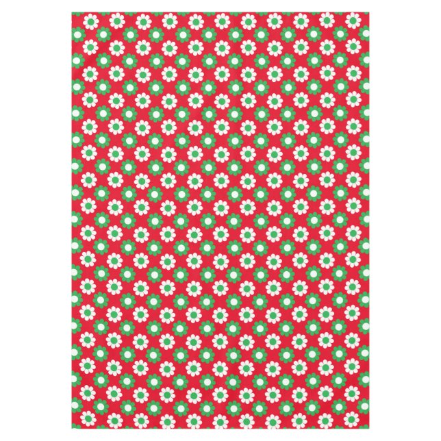 Xmas Flower Power Tablecloth (Front)
