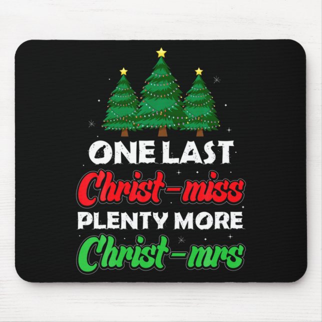 Xmas Future Bride Wife New Fiance Funny Engagement Mouse Mat (Front)