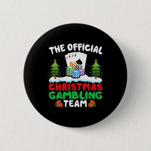 Xmas Gambling Team - Funny Gambling Gambler Christ 6 Cm Round Badge