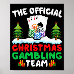 Xmas Gambling Team - Funny Gambling Gambler Christ Poster